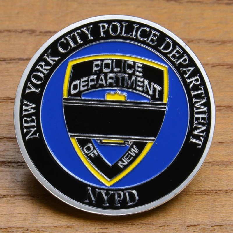 チャレンジコイン NYPD ニューヨーク市警察 スカル 記念メダル Challenge Coin 記念コイン BLUE | LINEブランドカタログ