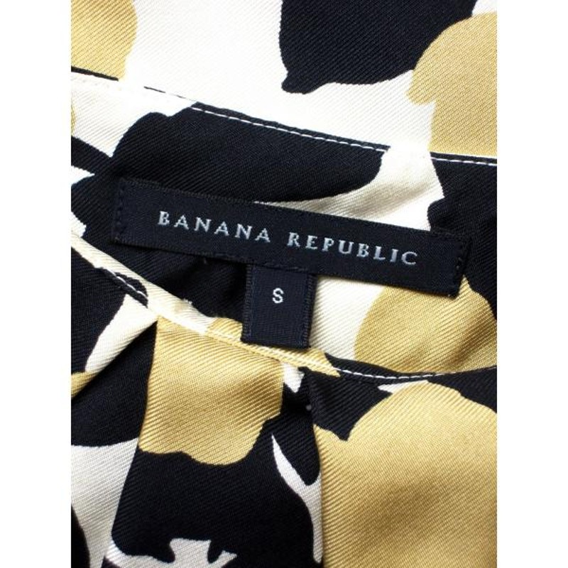 BANANA REPUBLIC バナナリパブリック シルクワンピース 絹100%