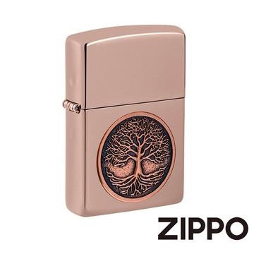 ZIPPO 生命之樹徽章防風打火機 美國設計 官方正版 刻字 客製化 終身保固 49638