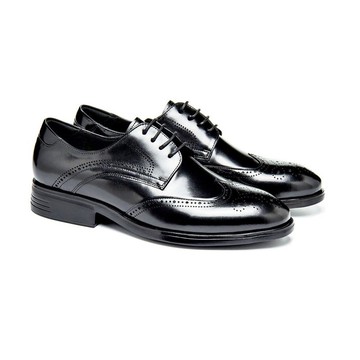 超輕量3E寬楦休閒男皮鞋25205-5 黑色