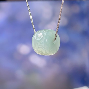 【萬事亨通】雕花翡翠路路通| 天然緬甸玉翡翠A貨 | 送禮