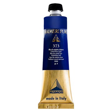 MaIMeRI 美利 PURO油畫顏料 MA-0012373 S4 373COBALT BLUE LIGHT 淺鈷藍  40ml  1色