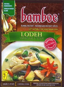 インドネシア料理 ロデの素 LODEH   バリ 料理の素 ハラル bamboe（バンブー） ナシゴレン 食品 食材 アジアン食品 エスニッ