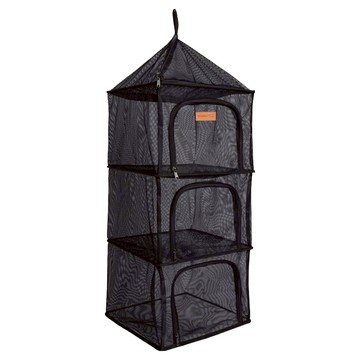 Camping Jigu 4層自立式餐具瀝水網  黑色  1組  4層