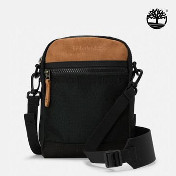 Timberland 中性黑色休閒側背小包|A43MB001