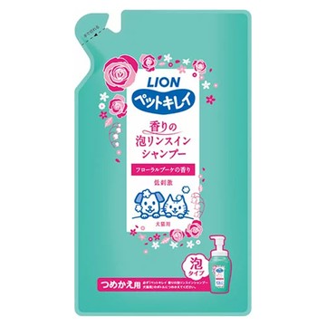 LION 獅王 洗潤二合一泡泡慕斯 犬貓適用 補充包 花香 低刺激  360ml  1包