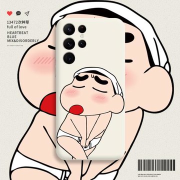 浴巾小新適用三星s22手機殼三星s21ss20新款s10e動漫note20s硅膠21fe搞怪s22plus全包s21+防摔s20可愛21ultra