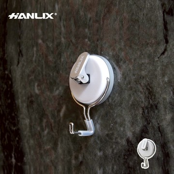 現貨贈輔助貼片 開發票【Hanlix亨利士】MIT台灣製 強力吸盤耐重5kg L掛勾【9475X92】無痕掛勾 免釘免鑽牆