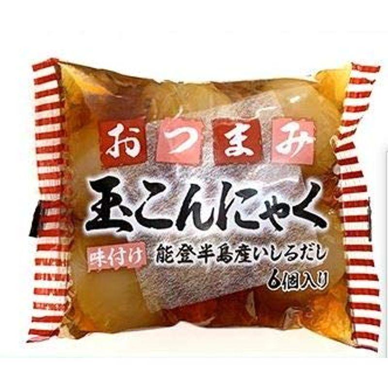 上原本店 味付き 玉こんにゃく おつまみ ダイエット食品 低糖質 ((1袋 6ヶ入) 10袋セット)