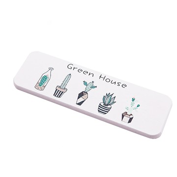 小麥購物 硅藻土洗漱台防水墊  1入  仙人掌 白色