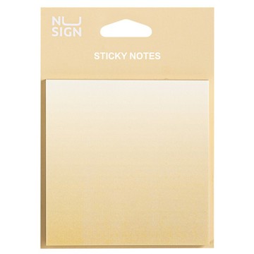 得力Deli NUSIGN漸層便條紙/ENS357-YL/74x74mm/60張/黃色