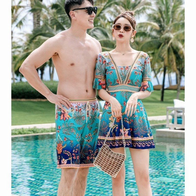 ペア水着 ペアルック カップル水着 レディース 水着 ビーチパンツ リゾート メンズ水着 男性用 サーフパンツ みずぎ Mizugi ミズギ 男女温泉 通販 Lineポイント最大get Lineショッピング