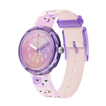 FlikFlak 兒童手錶 CUTIE KITTY 兒童禮物/瑞士製造 FPNP162 (31.85mm)【官方旗艦店】