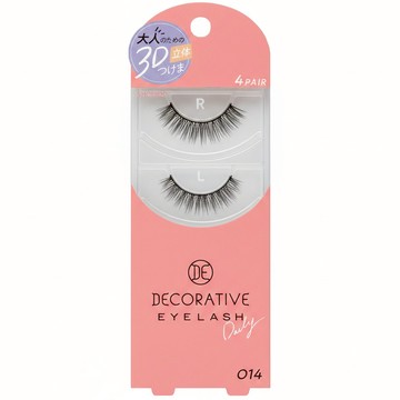 SHOBIDO 粧美堂 自然貼合柔軟假睫毛 4對入  #014  1組