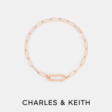 【CHARLES & KEITH】Arleth 長方鎖鍊手鍊｜情人節快樂｜愛藏在細節裡｜生日禮物｜快速出貨｜小CK｜官方直營