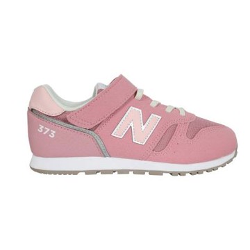 NEWBALANCE 女中童復古慢跑鞋-WIDE-373系列 N字鞋 寬楦 YV373TJ2 玫瑰粉白