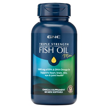 GNC 健安喜 三倍魚油迷你軟膠囊  1.1g  60顆  1罐