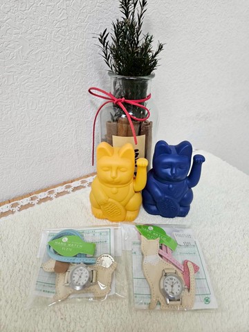 幸福買取??狗狗掛錶-米色