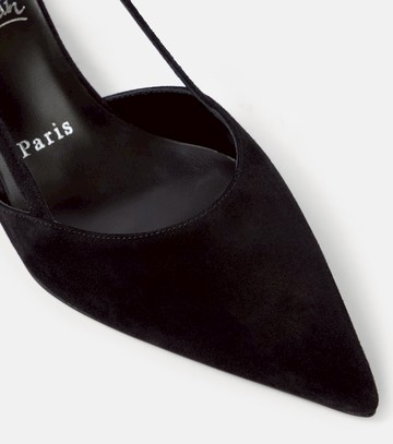 Christian Louboutin Condoroline 55 suede slingback pumps