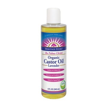 Castor Oil Lavender Organic Lavender, 8oz by Heritage Store