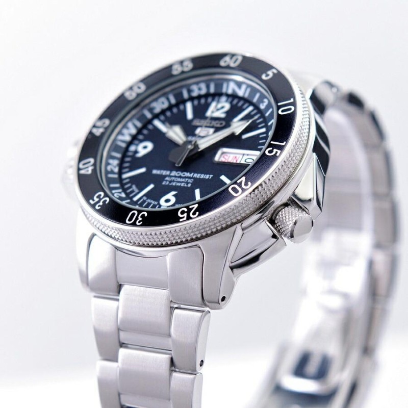 セイコー SEIKO 5 SPORTS 腕時計 海外モデル 日本製 自動巻き ブルー ...