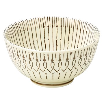 Sango 三鄉陶器 Mikke 造型飯碗 獅子 直徑11.4 x 6cm  獅子 米白色  1個