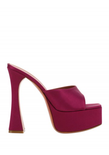Amina Muaddi - Dalida Sandals - Womens - Purple