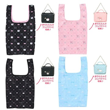 真愛日本 預購 凱蒂貓 kitty 大耳狗 庫洛米 購物袋 附包 折疊收納 環保購物袋 輕巧耐用 手提袋 提袋 KD112