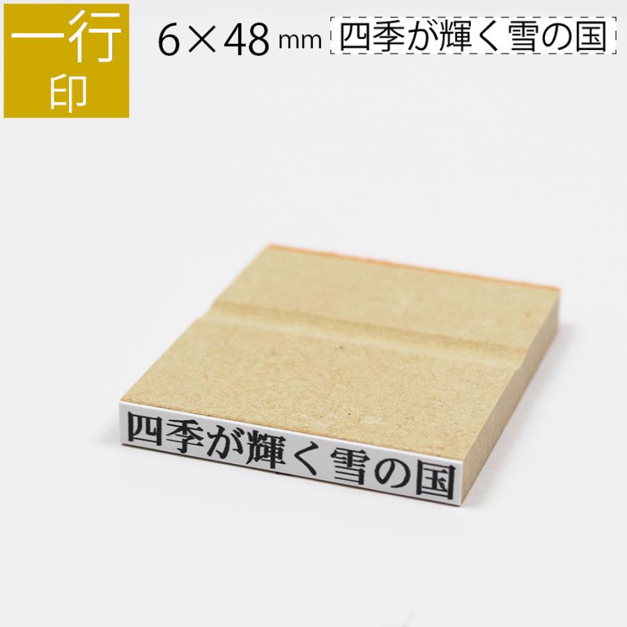 ゴム印 氏名印 のべ木 別注品 角型 ５×２９ｍｍ ０５２９ - 印鑑、印章