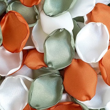 Sage green Rust wedding 質樸的秋季婚禮 Copper petals 銅 flower petals