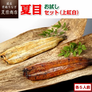 うなぎ 国産 お試し夏目セット 蒲焼白焼(上紅白)  3種類の蒲焼・白焼が各約5人前 豊橋うなぎ ウナギ 鰻 送料無料 お歳暮 クリスマス 誕生