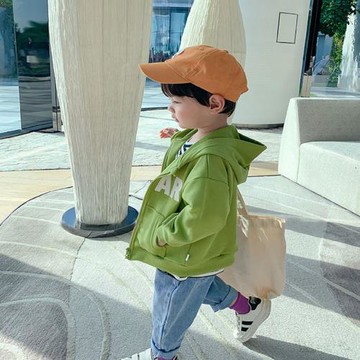 男童春秋衛衣外套兒童運動休閑連帽衫2025新款洋氣寶寶早秋上衣潮