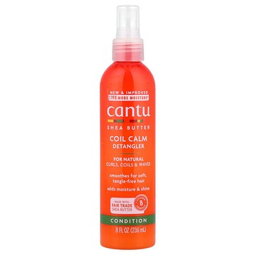Cantu, 乳木果油卷髮順發露，適用於自然卷髮、盤發和波浪發，8 液量盎司（236 毫升）