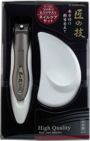 [o東京直購] Green Bell 匠之技 指甲刀套裝 G1002 日本製 含指甲剪及銼刀 B000FQS9AW