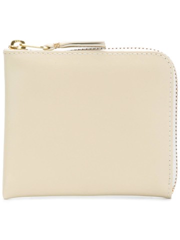 Comme Des Garçons Wallet - zipped wallet - unisex - Calf Leather - One Size - Neutrals