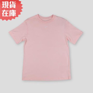 【現貨】Nike Sportswear Essential 女裝 短袖 休閒 寬版 棉質 微落肩 刺繡 粉【運動世界】DN5698-610