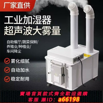 【台灣公司 可開發票】超聲波工業加濕器大型大霧量蔬菜保鮮霧化噴霧機車間倉庫煙草回潮
