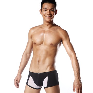 TIKU 梯酷 莫代爾 超彈貼身平口男內褲-黑色(BM1019)