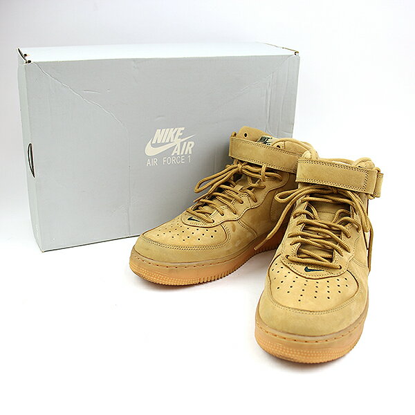 NIKE耐吉AIR FORCE 1 MID 07年PRM QS 715889-200運動鞋淺駝色