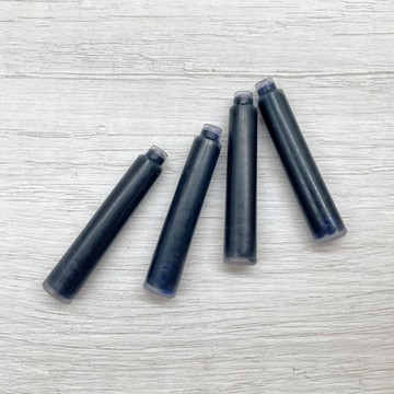 【品初鋼筆】卡式墨水_一組4入_黑色+藍色_歐規通用_適用星球鋼筆