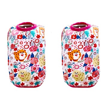 SassyDog 保暖衣  8號  花朵狗狗  2件