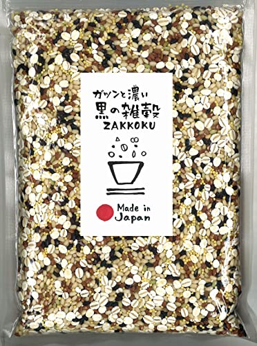 ガツンと濃い黒の雑穀 500g 風味豊かな国産七穀 豆なし ブレンド チャック付き袋 雑穀屋穂の香