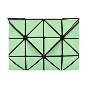 ISSEY MIYAKE 三宅一生 BAOBAO 亮面卡片短夾-綠