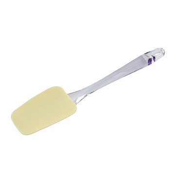 德國Zenker 半透明柄矽膠弧形刮刀  透明 + 米黃色  1支