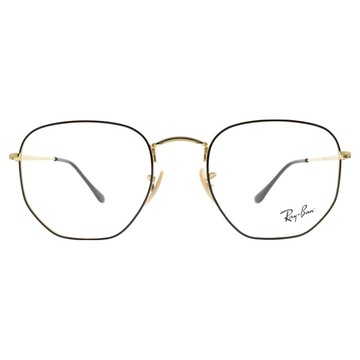 Ray-Ban 雷朋 六角形光學眼鏡 RB6448 2991-54mm  黑色  145mm