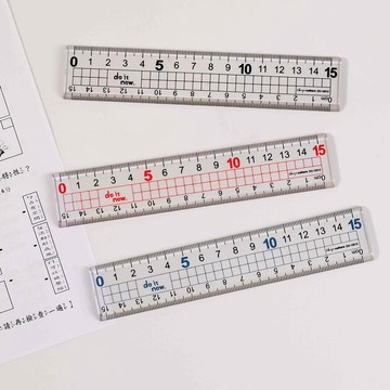 Chuyu 大字方格尺-15cm/數字加大方格尺-do it now