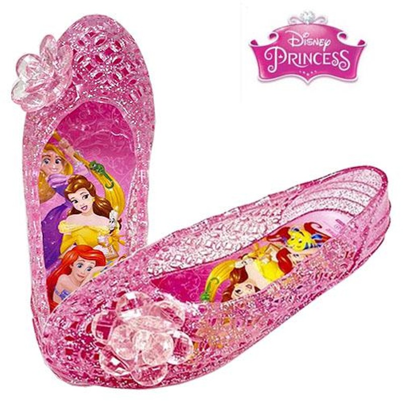 ディズニー プリンセス ガラスの靴 ピンク 7131-01 15〜19cm Disney ビーチ グッズ バレエシューズ サンダル アリエル  ラプンツェル ベル | LINEブランドカタログ