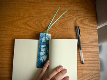 蕨語書籤/藍曬工藝、手作、獨一無二、台灣原生蕨