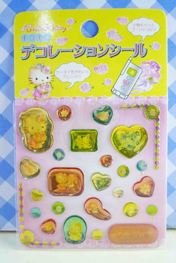 【震撼精品百貨】Hello Kitty 凱蒂貓 KITTY立體貼紙-玫瑰 震撼日式精品百貨