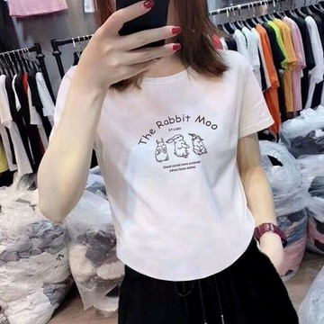 台灣现貨 短t 韓風上衣 大碼短袖 棉質短袖 t恤 韓系上衣 短袖 大尺碼上衣 大碼上衣 圓领T恤 女上衣 夏季上衣